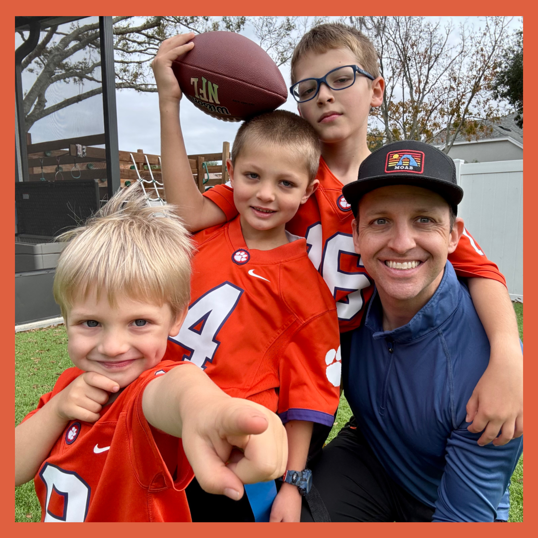 David Goodman with his sons